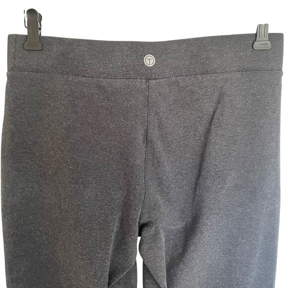 T by Talbots Gray Knit Pull On Straight Leg Pants Zippered Pockets SMALL Casual - Picture 4 of 6